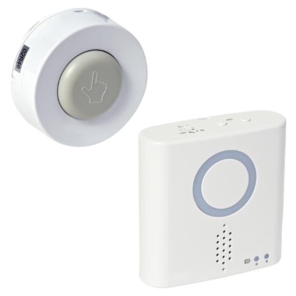 無線チャイムＸプラス　防水コールボタンと携帯チャイムの画像