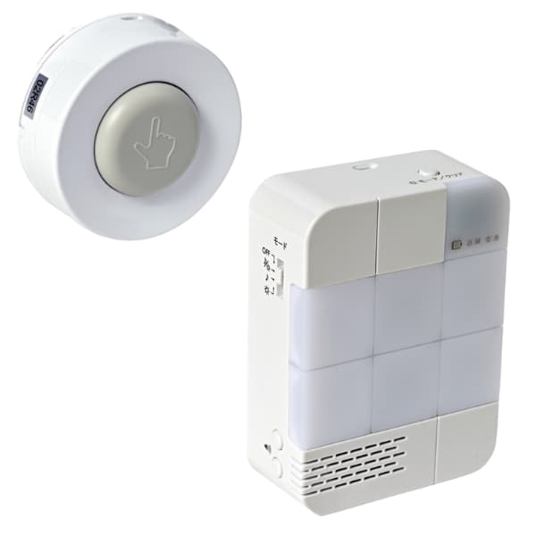 無線チャイムＸプラス　防水コールボタン＆6chチャイム QQ-30303eの商品写真