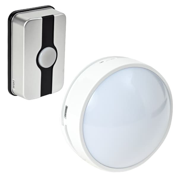 無線チャイムＸプラス　玄関ボタン＆LEDライト QQ-30311fの商品写真