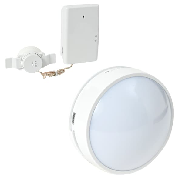 無線チャイムＸプラス　音・振動センサー＆LEDライト QQ-30312fの商品写真