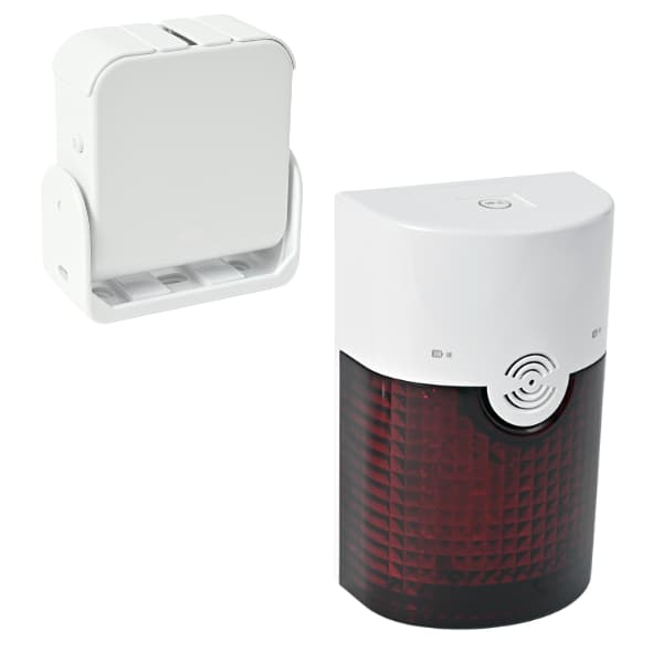 無線チャイムＸプラス　人感センサー （白）＆フラッシュチャイム QQ-30314cの商品写真