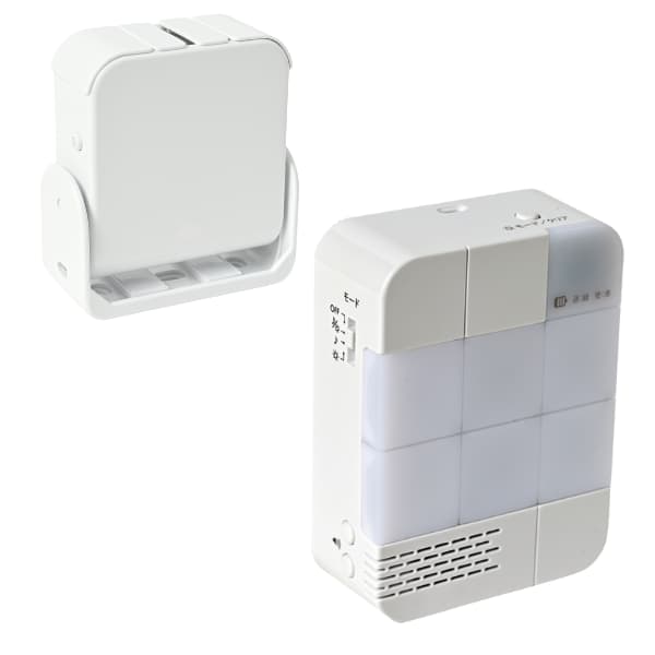無線チャイムＸプラス　人感センサー （白）＆6chチャイム QQ-30314eの商品写真