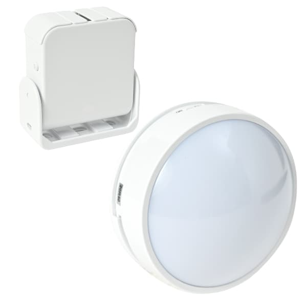 無線チャイムＸプラス　人感センサー （白）＆LEDライト QQ-30314fの商品写真
