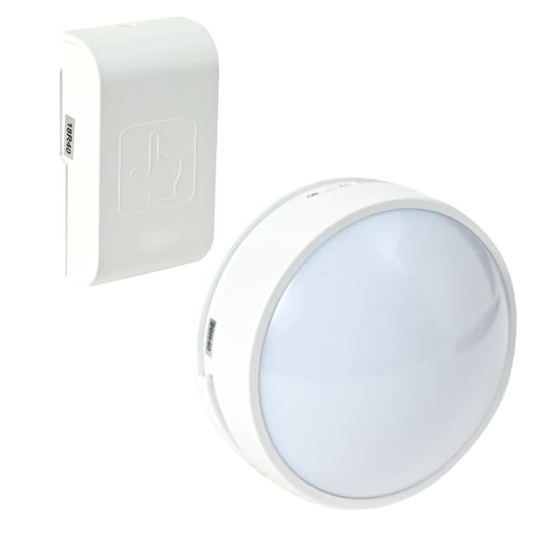 無線チャイムＸプラス　タッチボタン＆LEDライト QQ-30316fの商品写真