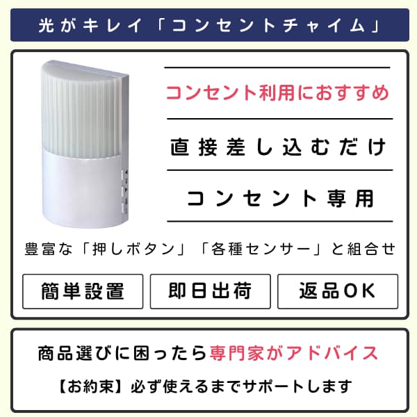 コンセントチャイム 待機状態の写真と説明