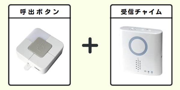 無線チャイムXプラス 呼出ボタン+受信チャイム