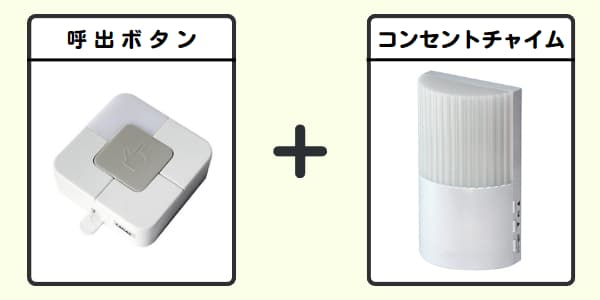 無線チャイムXプラス 呼出ボタン+コンセントチャイム