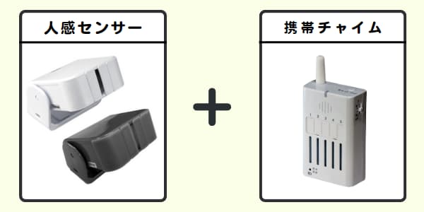 人感センサー + 携帯チャイム