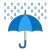 雨降り傘のアイコン