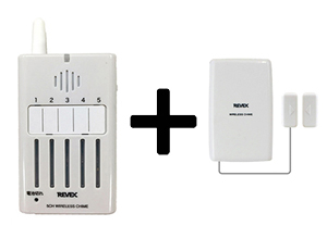 無線チャイムX50 ドアセンサー・携帯チャイムセット